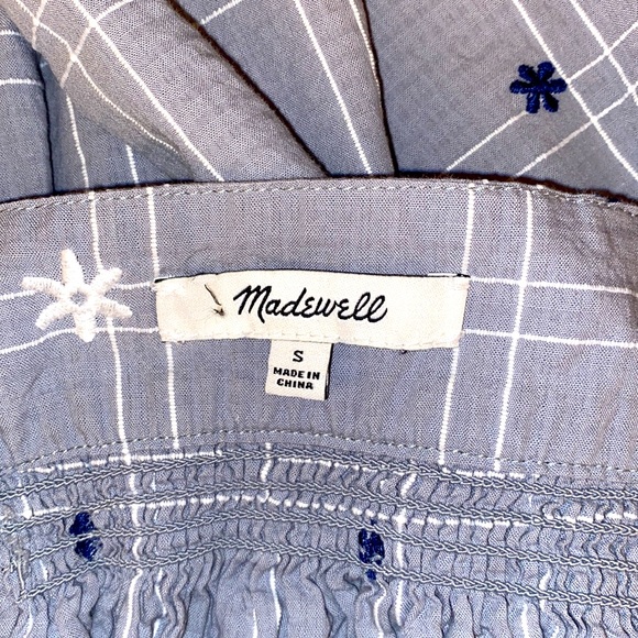 Madewell EmbroideredSwing Blouse Top - Picture 8 of 13